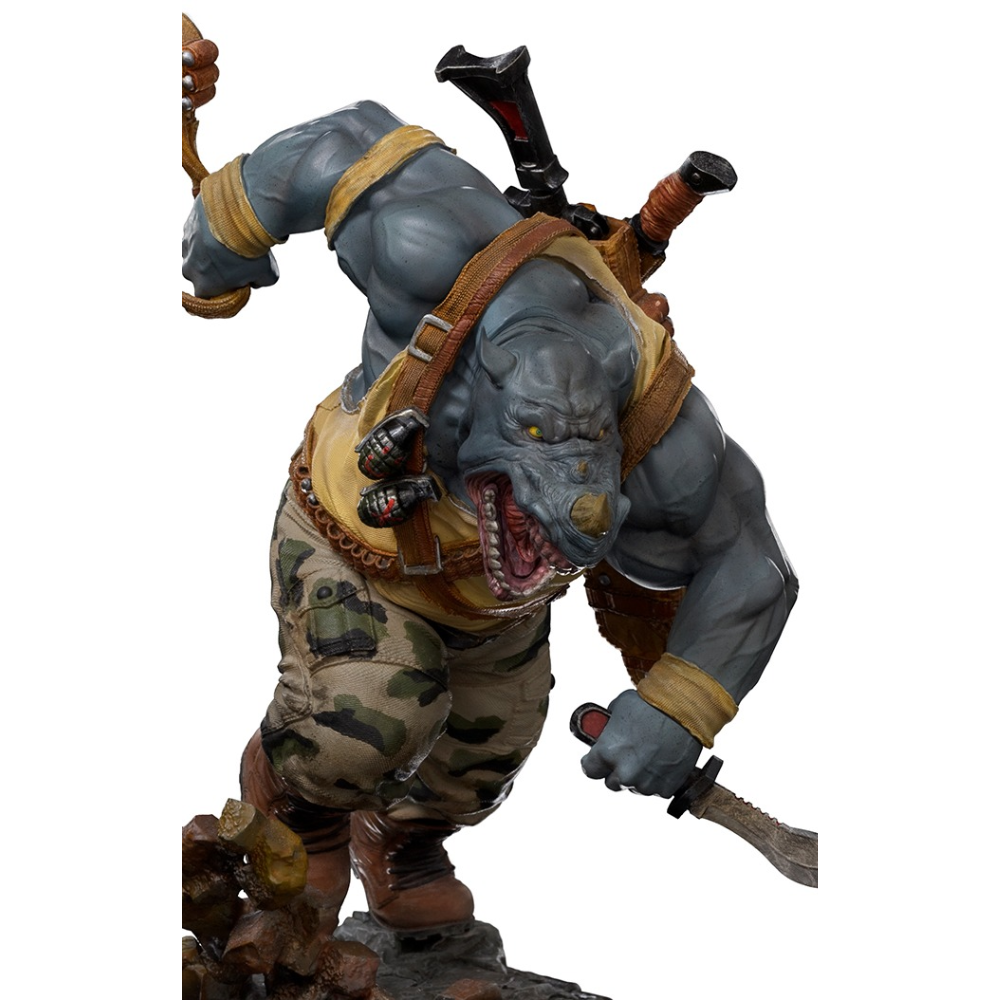 Estátua Rocksteady - TMNT - BDS - Art Scale 1/10 - Iron Studios
