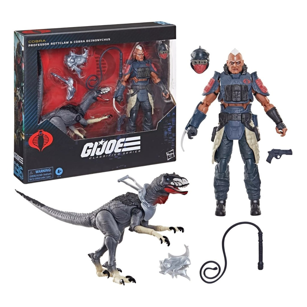 Figura Professor Rotclaw & Cobra Deinonychus – G.I. Joe – Classified Series – Hasbro