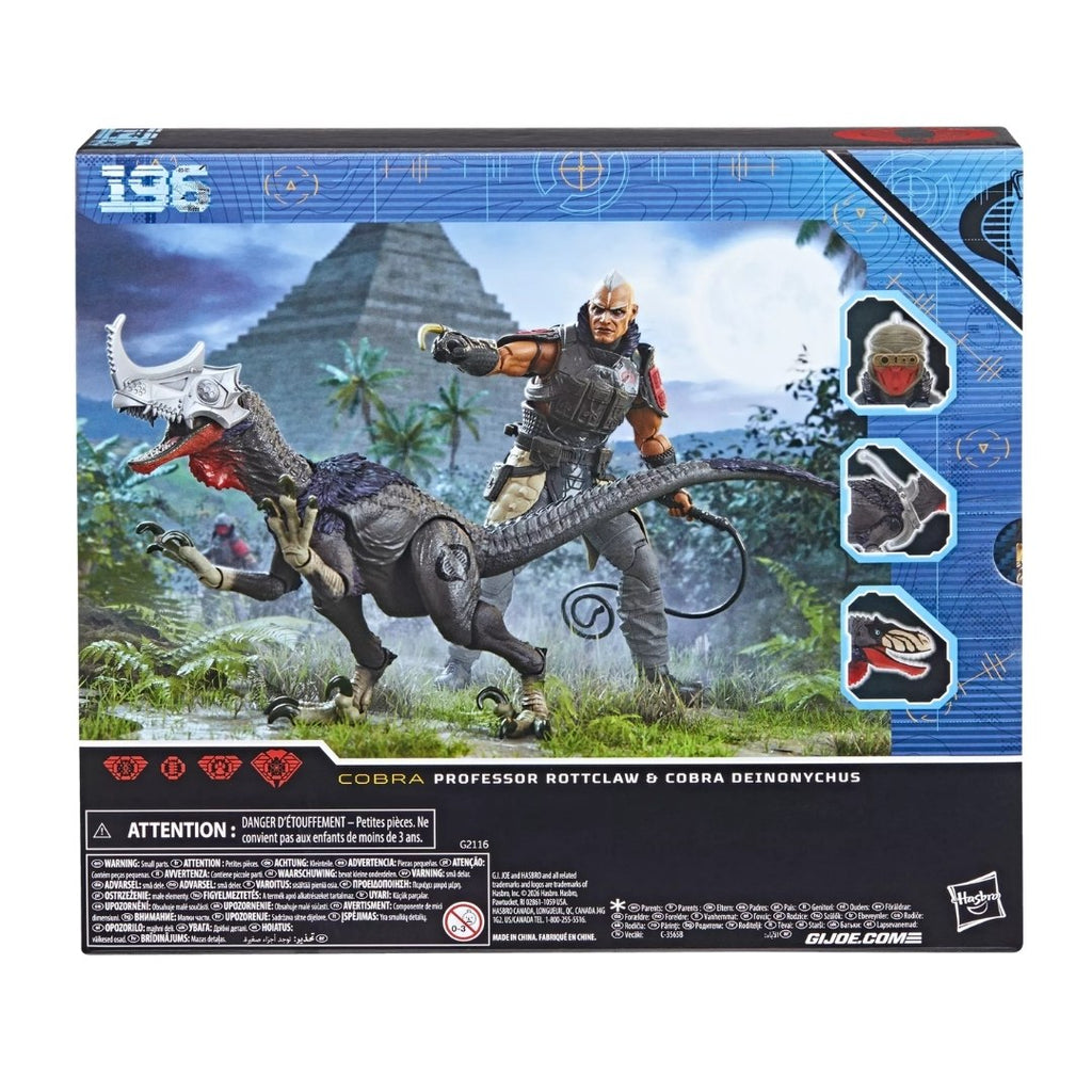 Figura Professor Rotclaw & Cobra Deinonychus – G.I. Joe – Classified Series – Hasbro
