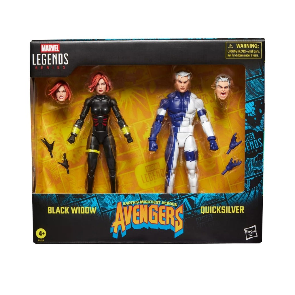 Figuras Black Widow & Quicksilver – Marvel Legends – Hasbro