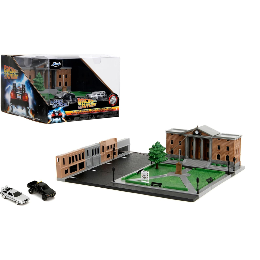 Diorama De Volta para o Futuro Hill Valley Courthouse - Nano Scene - Jada Toys