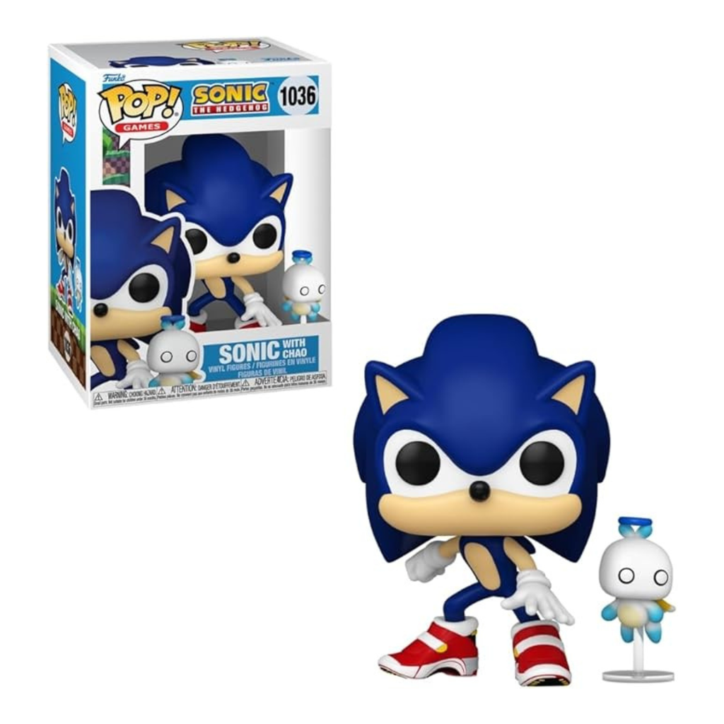 ESTÁTUA SONIC E CHAO 1036 - SONIC THE HEDGEHOG - POP! - FUNKO