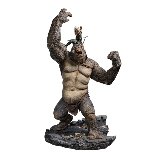 Estátua Legolas Vs Cave Troll - The Lord of the Rings - Art Scale 1/10 - Iron Studios